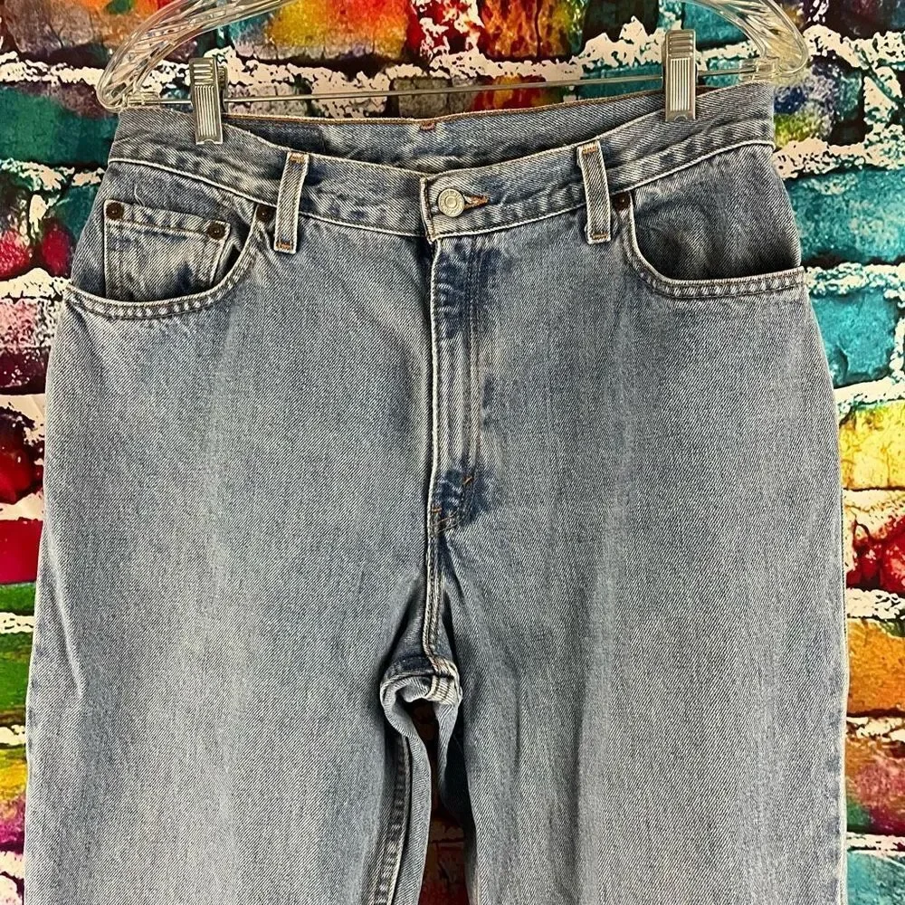 Vintage Y2K Levi's 550 Relaxed Fit Tapered Leg 12 Mis Medium Jeans - Picture 9 of 9